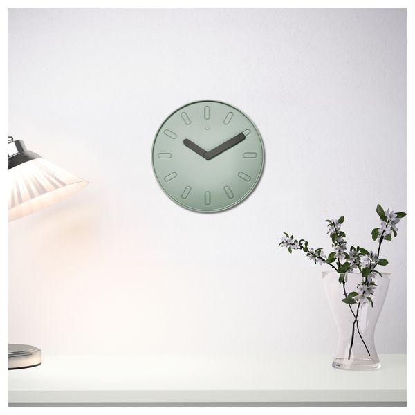 Настенные часы СЛИПСТЕН, зеленый (35 см) - фото 2