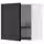 METOD Навесной шкаф с сушилкой - белый/Bodbyn чёрный 60x60 см