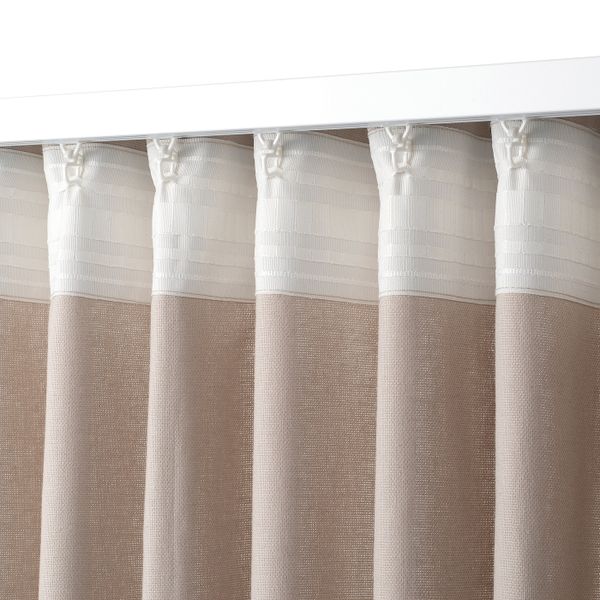 Гардины, 2 шт., естественный 145x300 см IKEA SYLVIANN СИЛЬВИАН 804.761.45 - фото 5