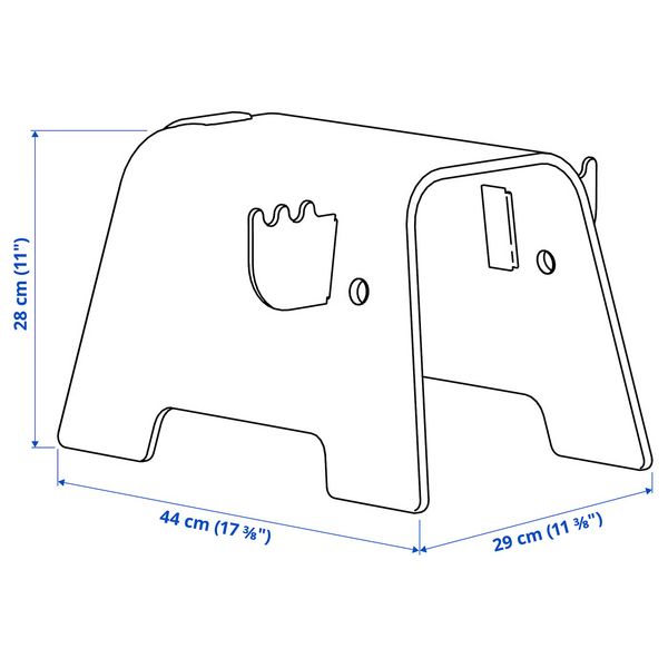 IKEA в интерьере - схема-чертеж с размерами