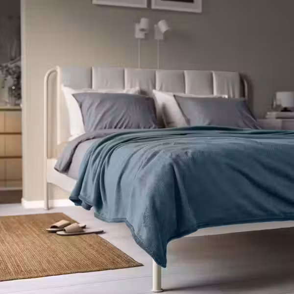 TRATTVIVA Покрывало - серо-синий темный 230x250 см - схема-чертеж с размерами