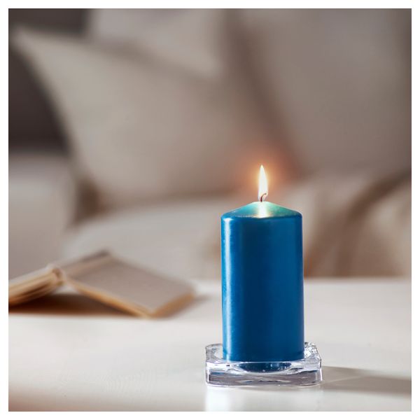 Неароматическая свеча формовая ДАГЛИГЕН, бирюзовый (14 см) - фото 2