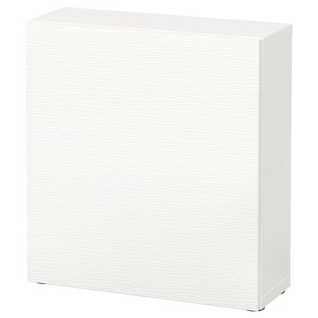 Стеллаж с дверью, белый/Лаксвикен белый 60x22x64 см IKEA BESTÅ БЕСТО 592.443.79