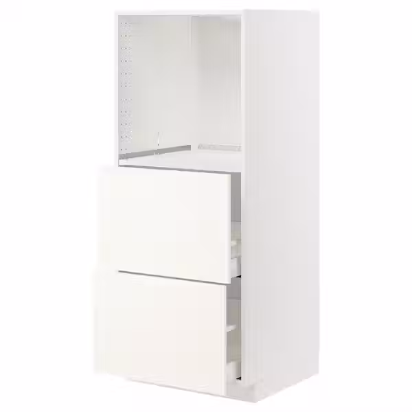 METOD / MAXIMERA Высокий шкаф с 2 ящиками д/духовки - фото 1