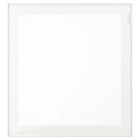 Стеклянная дверь, белый, матовое стекло 60x64 см IKEA GLASSVIK ГЛАССВИК 403.839.59