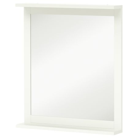 Зеркало с полкой СИЛВЕРОН, белый (56x64 см)