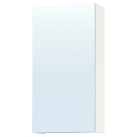 ENHET Зеркальный шкаф с дверцей - белый 40x17x75 см