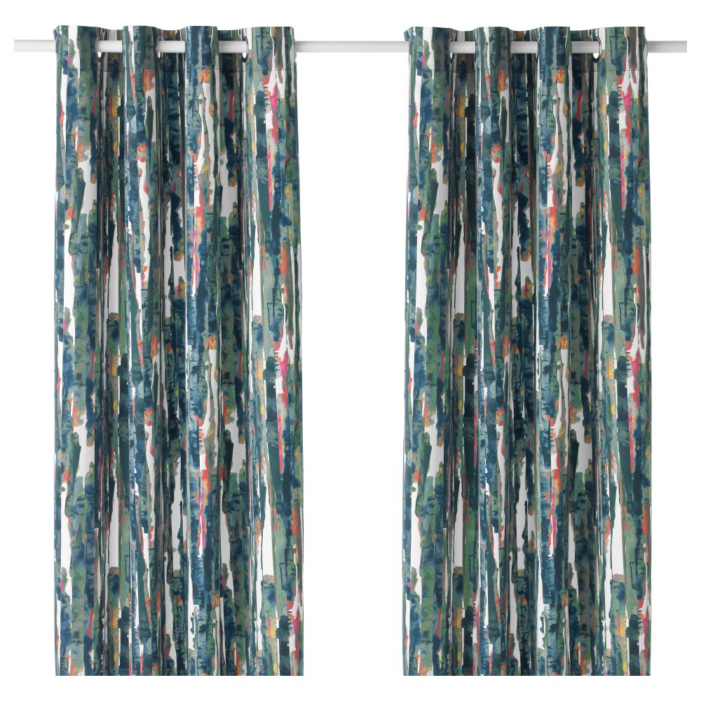 Гардины, 1 пара ГРЭСЛИЛЬЯ, разноцветный (145x300 см) - фото 1