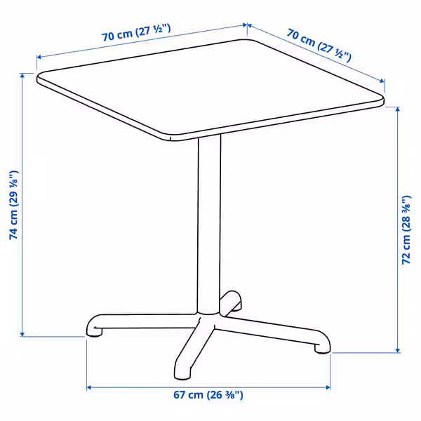 VISINGSÖ / VISINGSÖ Стол и 2 стула - фото 5