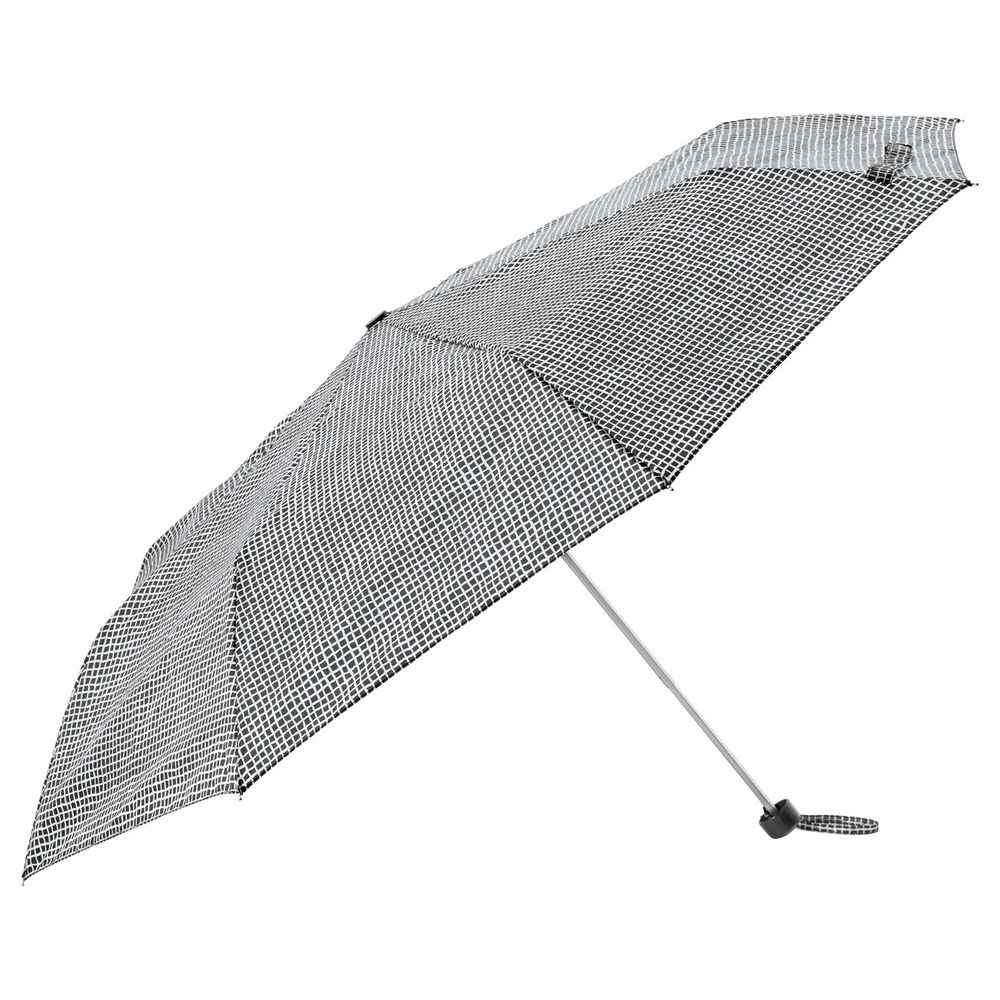 Зонт, складной черный-белый IKEA КНЭЛЛА 203.791.28 - фото 1