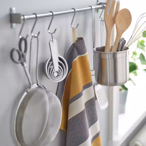 SANDVIVA Полотенце кухонное - желтый/серый 45x60 см - фото 3