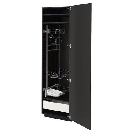Высокий шкаф с отделением для аксессуаров для уборки IKEA METOD МЕТОД, MAXIMERA МАКСИМЕРА 294.983.77