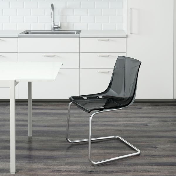 Стул, серый, хромированный IKEA TOBIAS ТОБИАС 203.496.74 - фото 5