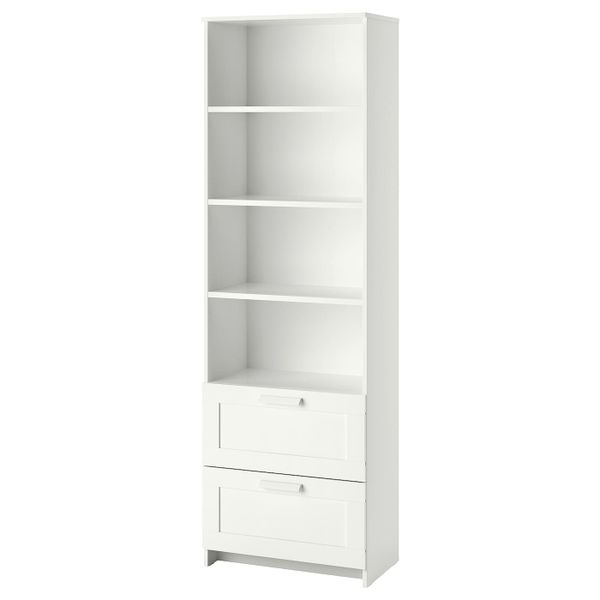 Стеллаж, белый 60x190 см IKEA BRIMNES БРИМНЭС 903.833.39 - фото 1