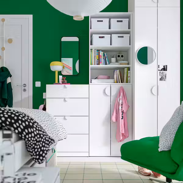 LASTARE ЛАСТАРЕ Гардероб, комбинация - белый 180x62x236 см - фото 2