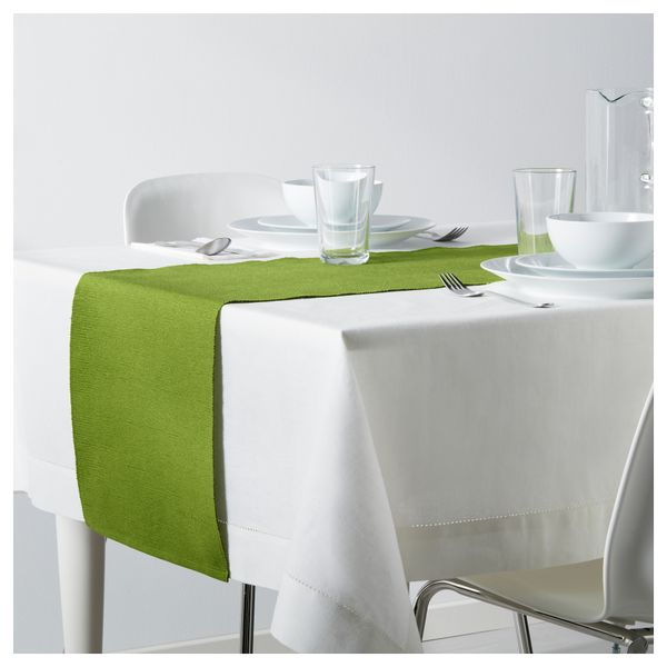 Дорожка настольная МЭРИТ, зеленый (35x130 см) - фото 2