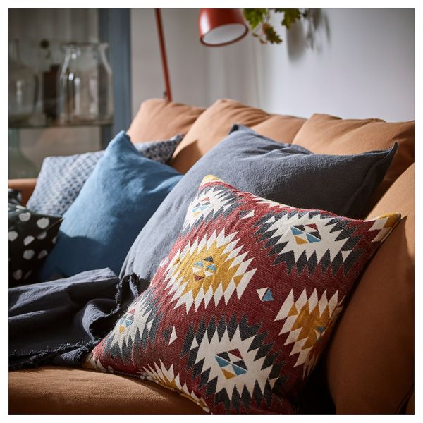 Чехол на подушку, разноцветный 50x50 см IKEA FRANSINE ФРАНСИНЕ 903.957.71 - фото 4