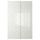 Пара раздвижных дверей ИННФЬОРДЕН, белое стекло