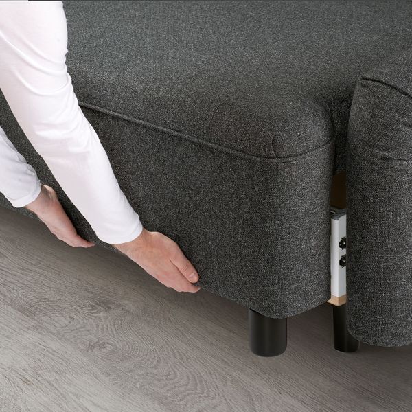 3-местный диван-кровать, Гуннаред темно-серый IKEA GRIMHULT ГРИМХУЛЬТ 104.853.89 - фото 6