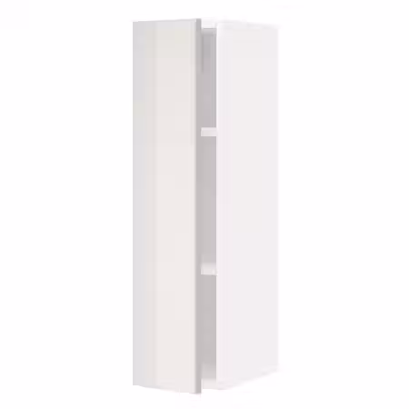 METOD Навесной шкаф с полками - белый/Ringhult светло-серый 20x80 см