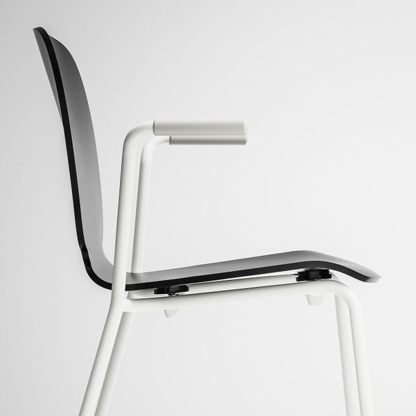 Легкое кресло, черный, Дитмар белый IKEA СВЕН-БЕРТИЛЬ 392.597.48 - фото 4