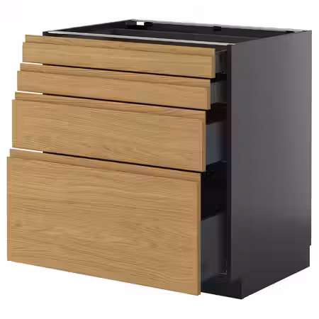 METOD / KNIVSHULT Напольный шкаф 4 фасада/4 ящика