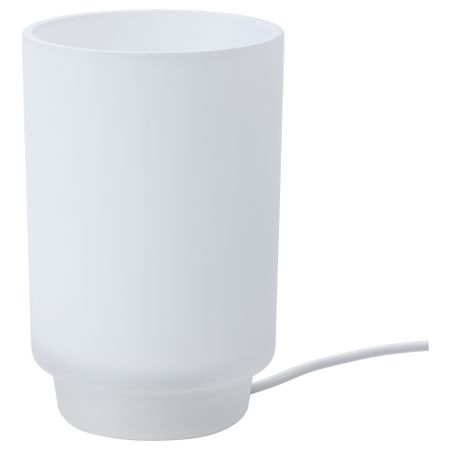 Лампа настольная, 16 см, матовое стекло белый IKEA ISBRYTARE 605.024.85