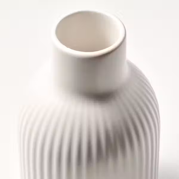 KAPKASTANJ КАПКАСТАН Ваза - белый с оттенком 15 см - фото 5