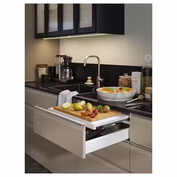 KILSVIKEN Одинарная врезная мойка - чёрный кварцевый композит 56x46 см - фото 4