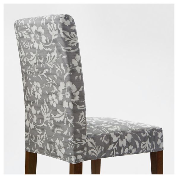 Стул ХЕНРИКСДАЛЬ, коричневый, Ховстен серый/белый - фото 4