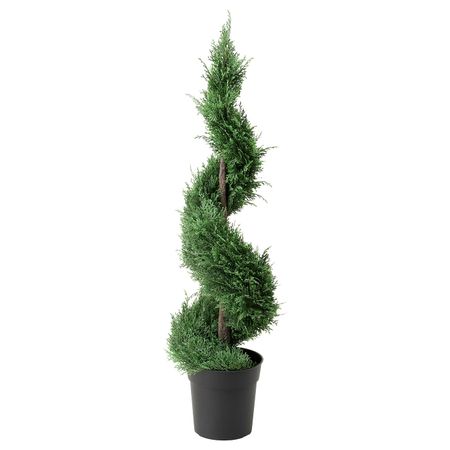 Искусственное растение в горшке, для дома, улицы/кипарис витой 19 см IKEA FEJKA ФЕЙКА 004.966.23