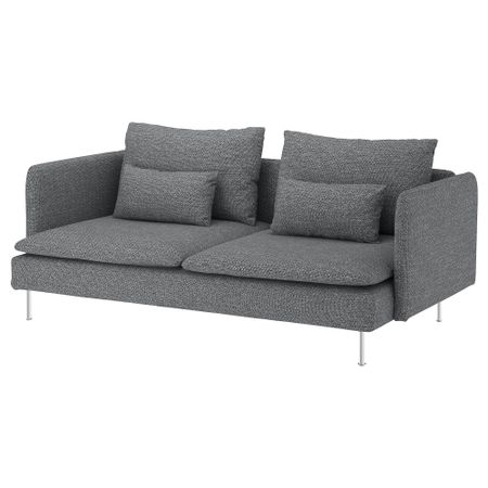 3-местный диван, Lejde серый-черный IKEA SÖDERHAMN 292.917.15