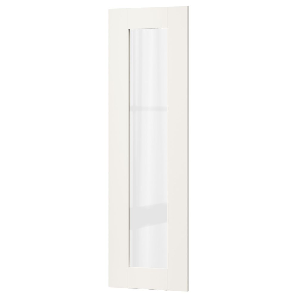 Стеклянная дверь СЭВЕДАЛЬ, белый - фото 1