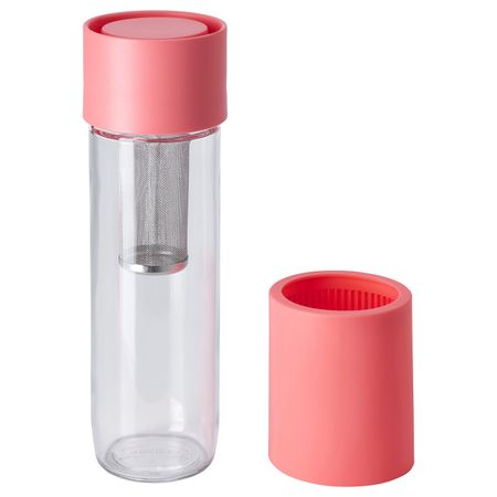 Дорожная кружка, розовый 0.5 л IKEA EFTERSTRÄVA ЭФТРЕСТРЭВА 404.861.32