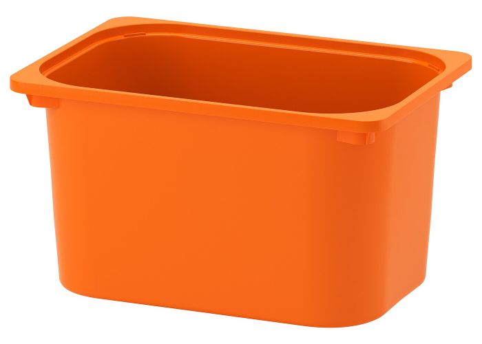 Контейнер, оранжевый 42x30x23 см IKEA ТРУФАСТ 103.654.81