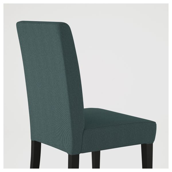 Стул ХЕНРИКСДАЛЬ, коричнево-чёрный, Финнста бирюзовый - фото 3