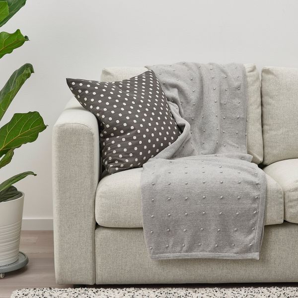 Детское одеяло, вязаный/оттенки серого 130x170 см IKEA NATTSLÄNDA НАТТСЛЭНДА 105.079.99 - фото 3