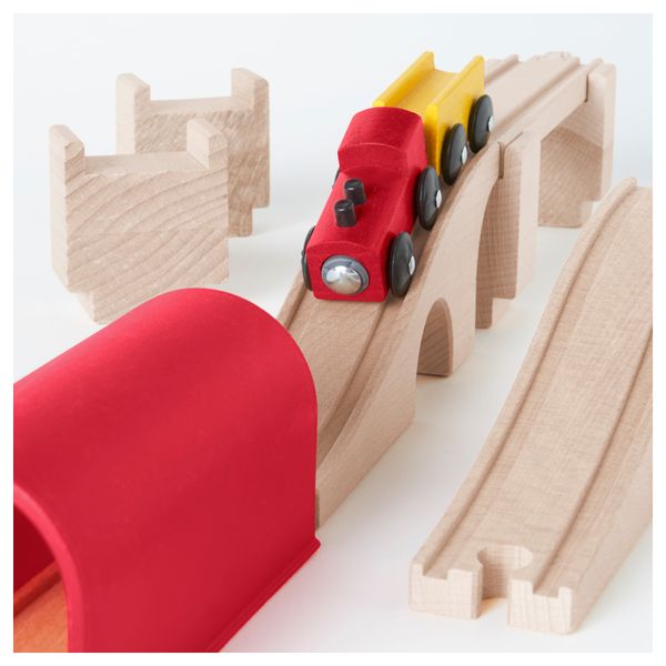 Поезд, мост, туннель, набор 12 предметов ЛИЛЛАБУ - фото 2