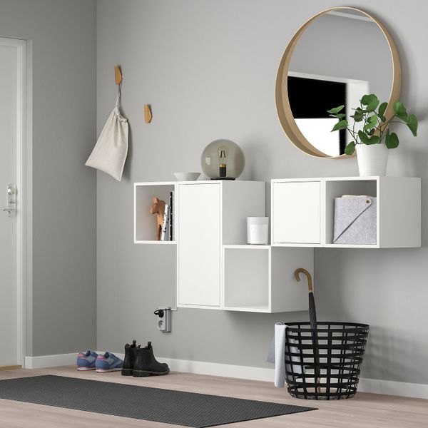 Комбинация настенных шкафов, белый 175x35x70 см IKEA EKET ЭКЕТ 292.846.49 - фото 2