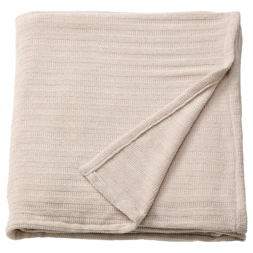 Плед, бежевый 130x170 см IKEA YLVALI ЮЛВАЛИ 205.070.79 - фото 1