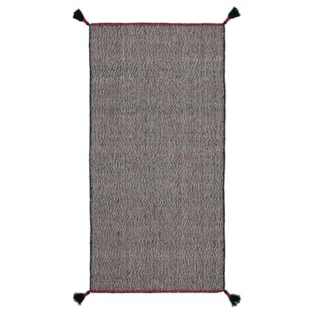 Ковер безворсовый, черный-белый 75x150 см IKEA KOKSEBY КУКСЕБИ 704.810.05