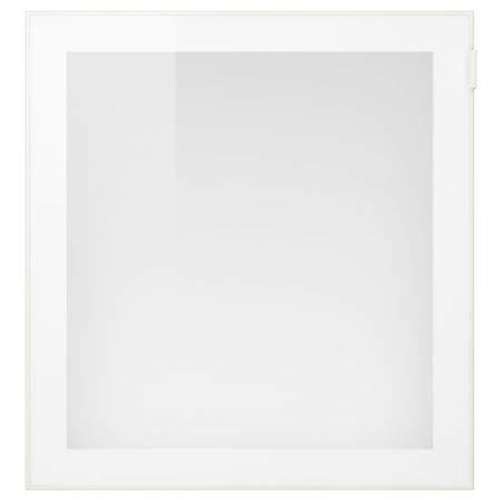 Стеклянная дверь ГЛАССВИК, белый, матовое стекло (60x64 см)