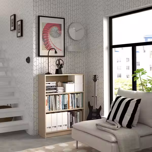 BILLY Стеллаж - под березу 80x28x106 см - фото 2