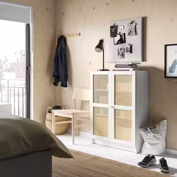 BILLY / HÖGADAL ХЁГАДАЛЬ Стеллаж с дверьми - белый 80x30x106 см - фото 2