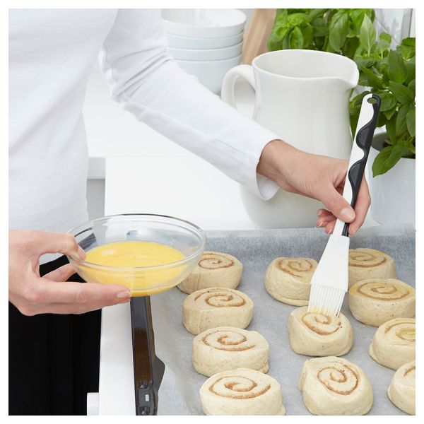 Кисть для выпечки ГУББРОРА, белый, черный - схема-чертеж с размерами