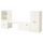 Комбинация для хранения со скамьей СТУВА / ФОЛЬЯ, белый (300x50x128 см)