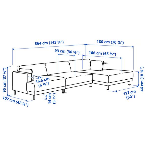 IKEA, дополнительный ракурс - схема-чертеж с размерами