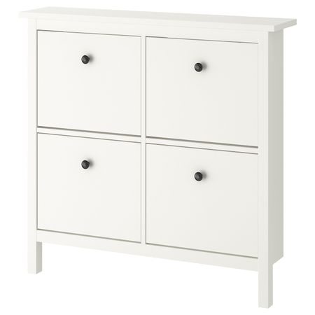 Галошница, 4 отделения, белый 107x22x101 см IKEA HEMNES ХЕМНЭС 803.754.34