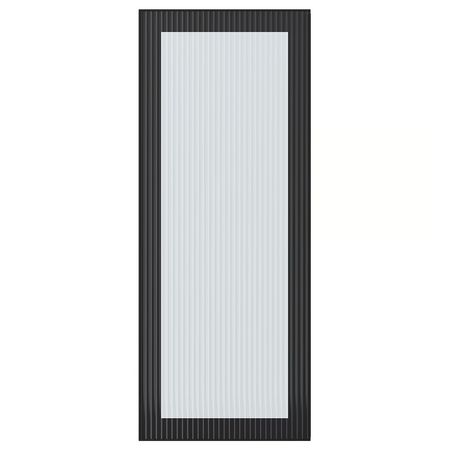 HEJSTA Стеклянная дверь - антрацит/рифленое стекло 40x100 см