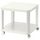 Стол приставной на колесиках, белый 50x50 см IKEA TINGBY ТИНГБИ 003.832.87